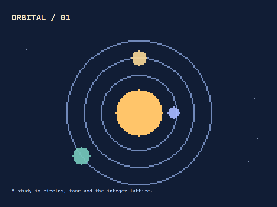 An orbital illustration created with TurtlePen.